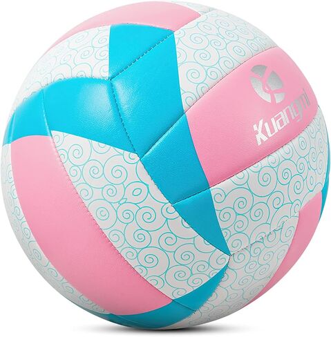 Kuangmi Soft Volleyball, Official Size 5, Indoor & Outdoor Recreational Ball, Sports Training Beach Game Ball for Beginner, Teenager, Adults in Saudi Arabia