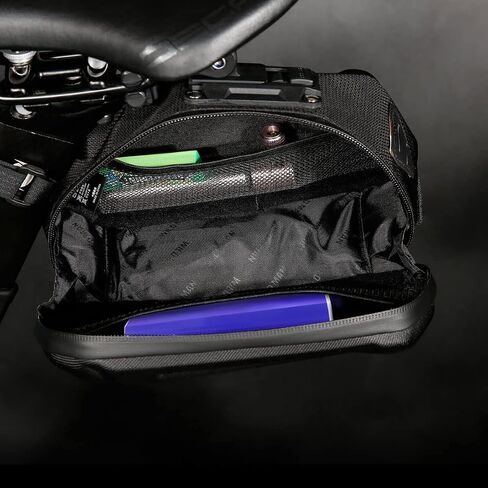 WILD MAN 1.2L Quick Release Hard Shell Rainproof Bike Saddle Bag Under Seat Pouch for Mountain Road Bike MTB Cycling(XT7, Sun pattern) in Saudi Arabia