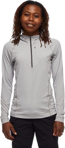 BLACK DIAMOND Equipment Women's Alpenglow Pro Hoody - Pewter - Medium in Saudi Arabia