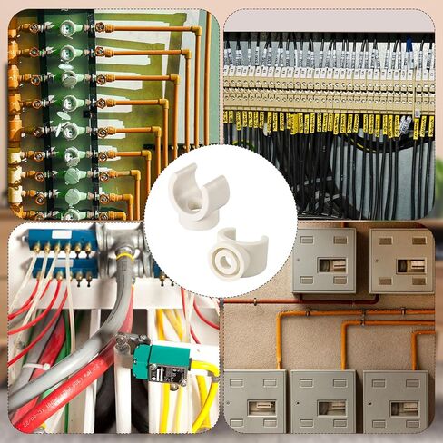 50 قطعة من مشابك الأنابيب البلاستيكية، 3/4 بوصة (20 مم) PEX أنبوب على شكل حرف U مشابك تثبيت الأنابيب البلاستيكية خرطوم المشابك حامل الأنابيب أدوات الدعم in Saudi Arabia