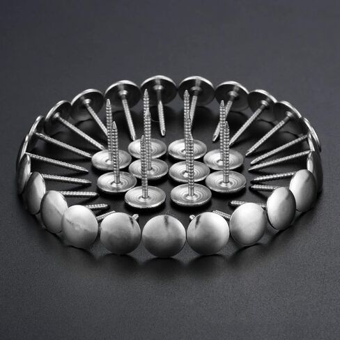 dophee 100Pcs Vintage Style Upholstery Nails Studs Tacks Pins for Furniture Sofa Basket Crafts Door Decoration, Silver, 12x21mm/0.47"x0.83" in Saudi Arabia