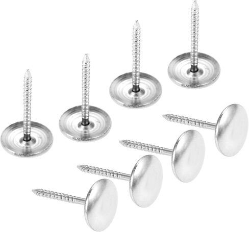 dophee 100Pcs Vintage Style Upholstery Nails Studs Tacks Pins for Furniture Sofa Basket Crafts Door Decoration, Silver, 12x21mm/0.47"x0.83" in Saudi Arabia