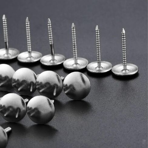 dophee 100Pcs Vintage Style Upholstery Nails Studs Tacks Pins for Furniture Sofa Basket Crafts Door Decoration, Silver, 12x21mm/0.47"x0.83" in Saudi Arabia