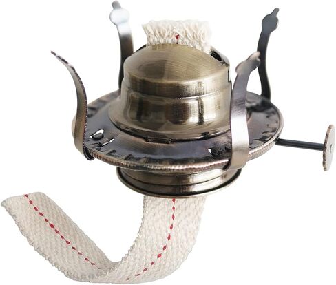 Oil Lamp Burner #2 Size Bronze Plated Burner for Antique Lamps Oil Lamp Replacement Kerosene Lamps Parts with Reduction Collar and Cotton Lamp Wick Fits Holds a 3 Inch Base Chimney in Saudi Arabia