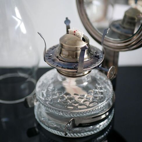 Oil Lamp Burner #2 Size Bronze Plated Burner for Antique Lamps Oil Lamp Replacement Kerosene Lamps Parts with Reduction Collar and Cotton Lamp Wick Fits Holds a 3 Inch Base Chimney in Saudi Arabia