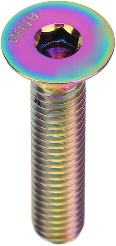 Bike Stem Bolt Screw, M6x30mm Titanium Alloy Flat Head Headset Cap Bolt Bike Headset Stem Top Cap Fixing Bolt in Saudi Arabia