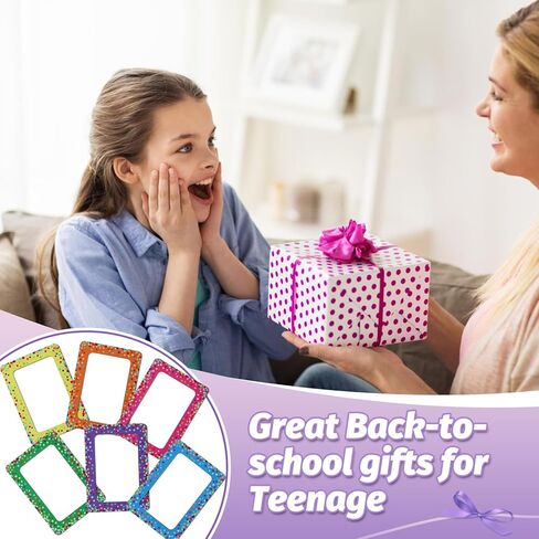 ANPHSIN 12 packs Magnetic Picture Frames for Locker Decorations - Magnetic Photo Frames for Fridge 4x6, Photo Magnets for Refrigerator Gifts Back to School Locker Accessories, Shiny Dots in Kuwait