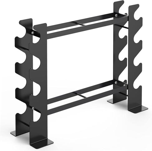 حامل حامل الدمبل، حامل وزن من 4 طبقات للدمبل، حامل وزن عالي التحمل لصالة الألعاب الرياضية المنزلية، رفوف تنظيم تخزين الوزن لأجراس كيتل بيل، لوحات الوزن in Kuwait