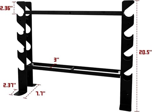 حامل حامل الدمبل، حامل وزن من 4 طبقات للدمبل، حامل وزن عالي التحمل لصالة الألعاب الرياضية المنزلية، رفوف تنظيم تخزين الوزن لأجراس كيتل بيل، لوحات الوزن in Kuwait