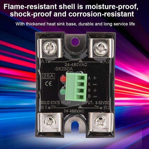 مرحل الحالة الصلبة SSR-10/25/40DA-3-32V DC إلى 24-480V AC ثنائي القناة in Saudi Arabia