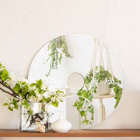 الاكريليك cd مرآة 24 × 24 بوصة ديكور الموسيقى بارد لطيف مرآة جولة cd ديكور مضحك غرفة الموسيقى ديكور للجدار ديسكو القرص الديكور لصديقة هدية غرفة المعيشة غرفة نوم ديكور المنزل عيد ميلاد in Saudi Arabia