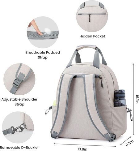 G4Free Tennis Backpack, Pickleball Bag Tote, Large Pickleball Bags for Women and Men, Casual Sports Gym Tennis Bag in Saudi Arabia