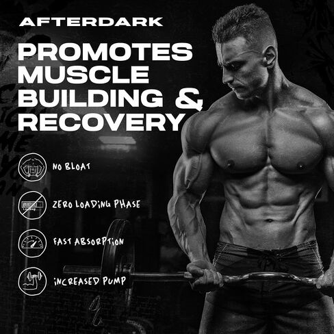 AfterDark Supplements Creation Creatine Monohydrate Powder, 10000mg Creatine Matrix Blend, Promotes Power, Endurance & Muscle Growth, GMP Certified, USA Made, 21 Servings, Cherry Italian Ice. in Saudi Arabia