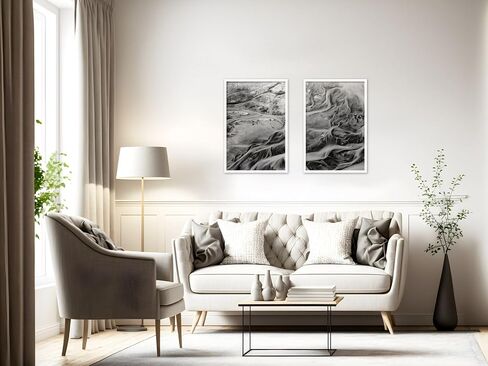 16 x 24, White Frame (2 Pack), 16 x 24 Poster/Picture Frame for Decoration, Homes, Offices, Hotels, Family Portrait,Wedding, Birthday, Anniversary and Christmas Gifts. in Saudi Arabia