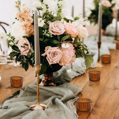 WDHODEC Amber Candle Holders Set of 24, Glass Tealight Votive Candle Holders for WeddingTable Birthday Party Decoration in Saudi Arabia