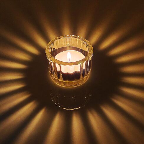WDHODEC Amber Candle Holders Set of 24, Glass Tealight Votive Candle Holders for WeddingTable Birthday Party Decoration in Saudi Arabia