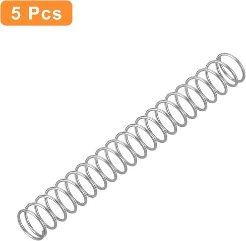 uxcell 5Pcs Compression Spring, Wire Diameter 0.02", OD 0.24", Free Length 1.97" 304 Stainless Steel Coil Mechanical Compressed Spring, Silver in Saudi Arabia