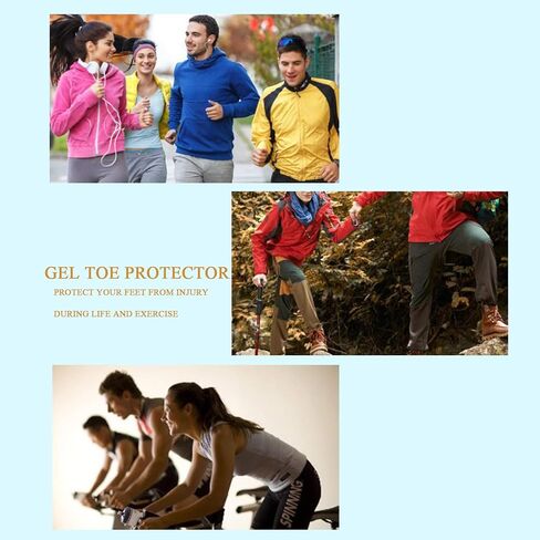 12 Pieces Gel Toe Sleeves Corn Cushion Silicone Toe Tubes Protectors for Cushions Corns, Blisters, Nail Issue, Reduce Friction，Bunions，Hammer Toes (Beige) in Saudi Arabia