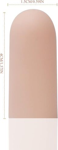 12 Pieces Gel Toe Sleeves Corn Cushion Silicone Toe Tubes Protectors for Cushions Corns, Blisters, Nail Issue, Reduce Friction，Bunions，Hammer Toes (Beige) in Saudi Arabia