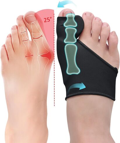 2 Pcs Bunion Corrector for Women Men Bunion Pain Relief, Big Toe Straighteners, Breathable Bunion Correction Socks with Built-in Gel Pad, Big Toe Spacer Separators (Beige) in Saudi Arabia