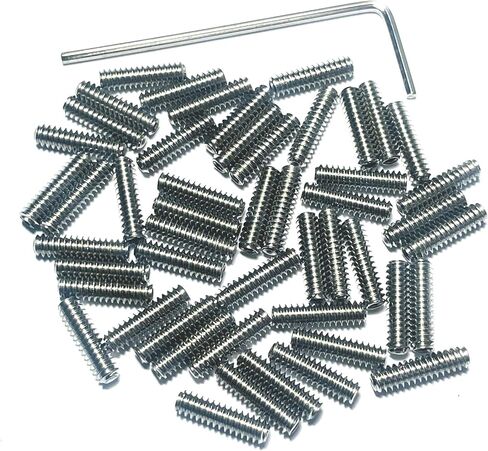 50pcs Set Screws 6-32 x 1/2 inch 304 Stainless Steel Allen Head Hex Hexagon Socket Set Screws with 1/16 Allen Wrench,Set Grub Screws Hex Allen Head Socket Set Screws.(1/2" Length) in Saudi Arabia