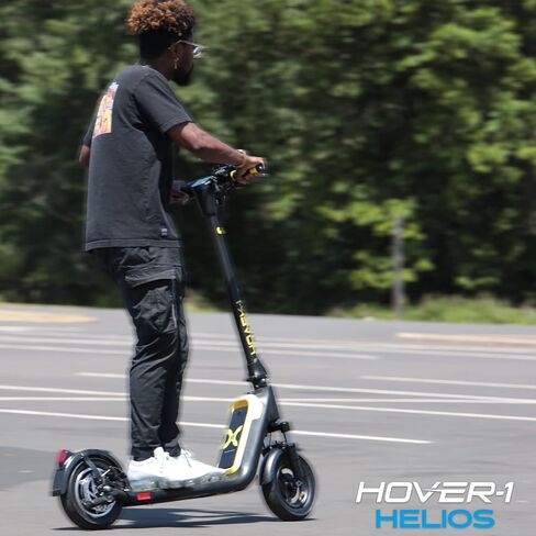 Hover-1 Helios Electric Folding Scooter, 18 MPH Top Speed, 24 Mile Range, 500 Watts Max Power, 10" Pneumatic Tires, Rear Disc Brakes, and Dual Front Suspension in Saudi Arabia
