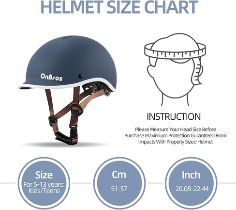 Kids Helmet OnBros Kids Bike Helmet Multi-Sport Adjustable Skateboard Helmet for Kids Girls Boys 51-55CM in Saudi Arabia
