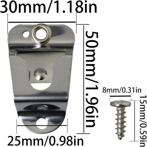 3PCS Handheld Microphone Hang Up Clip Durable Car Radio Microphone Mounting Clip in Saudi Arabia