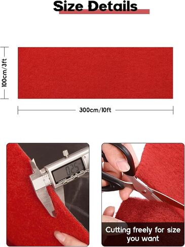 Red Carpet Runner for Party, 3x10ft Extra Thick Non-Slip Red Aisle Runner Rugs for Proposal Wedding and Events Prom Decorations, Outdoor Carpet, Entryway Rug Indoor Red Runner Rug for Hallway in Saudi Arabia
