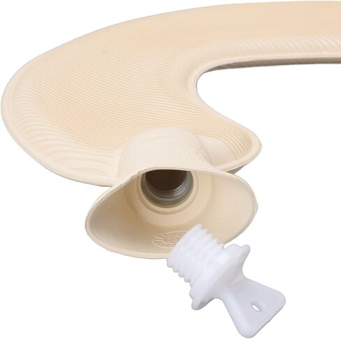 Hot Water Bag, Hot Water Bottles, PVC Material Hot Water Bag, Hot Water Bottle with Soft Cover, 1L Hot Water Bottle U Shaped Hot Water Bag for Winter Neck Shoulder Warm with Soft Cover(Grey) in Saudi Arabia
