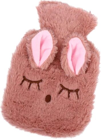 My Rita 1 Set Warm Water Bag Portable hot Water Bag Heated Hand Warmers Water Injection Pouch hot Water Bottles Easter Gifts Mini Gifts Hot Water Bag with Cover Animal Electric Plush (Beige) in Saudi Arabia