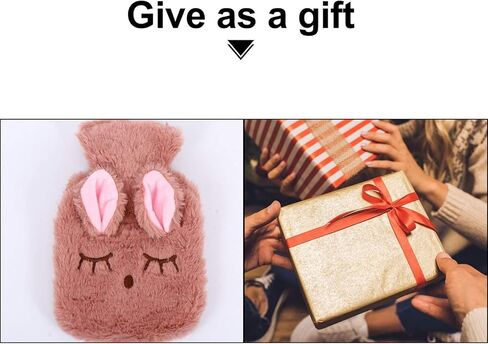 My Rita 1 Set Warm Water Bag Portable hot Water Bag Heated Hand Warmers Water Injection Pouch hot Water Bottles Easter Gifts Mini Gifts Hot Water Bag with Cover Animal Electric Plush (Beige) in Saudi Arabia