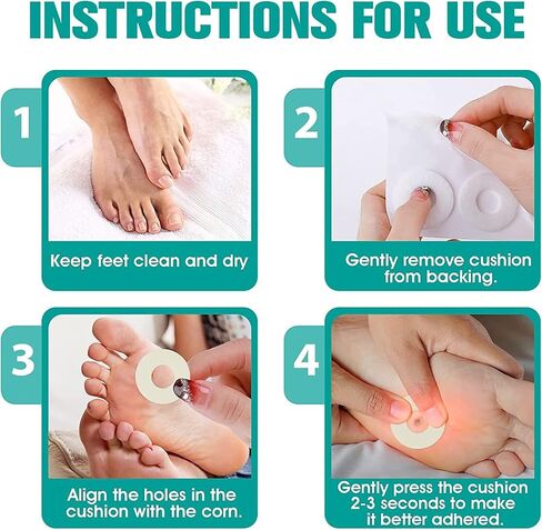 Corn Cushion Pads, 60 PCS Soft Felt Callus Cushions, Self-Adhesive Corn Callus Remover Cushions Toe Heel Pain Relief Anti-wear Sticker Pads for Women Men Protect Calluses from Rubbing on Shoes (Oval) in Saudi Arabia