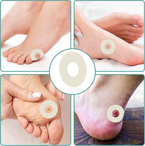 Corn Cushion Pads, 60 PCS Soft Felt Callus Cushions, Self-Adhesive Corn Callus Remover Cushions Toe Heel Pain Relief Anti-wear Sticker Pads for Women Men Protect Calluses from Rubbing on Shoes (Oval) in Saudi Arabia