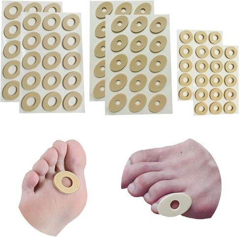 Large Variety 90 Pack Callus Cushion Foam Pads for Feet, Toes, Heel or Side of Foot Big and Small Performance Grade in Saudi Arabia