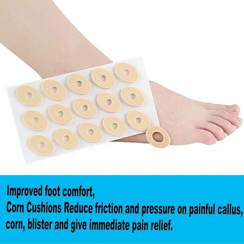 Large Variety 90 Pack Callus Cushion Foam Pads for Feet, Toes, Heel or Side of Foot Big and Small Performance Grade in Saudi Arabia