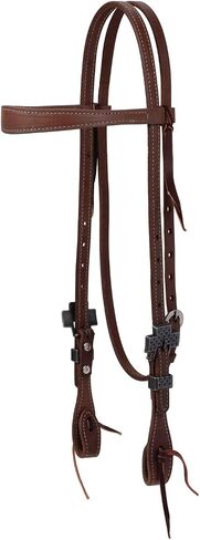 حامل رأس Weaver Leather ProTack مع أجهزة مصممة، وحزام حواجب نحيف، وعرموش in Saudi Arabia