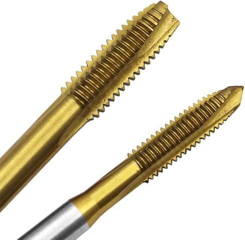 حنفية لولبية بنقطة توصيل حلزونية، 5 قطع براغي مترية مطلية بالتيتانيوم، براغي آلة التنصت لقم M3 M4 M5 M6 M8 أدوات الخيوط in Kuwait