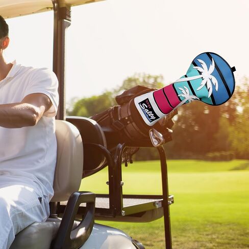 mytag Coconut Tree Golf Headcover, Driver Headcover 3D Embroidery Tropical Theme Golf Driver Cover in Saudi Arabia