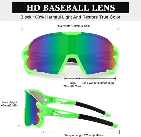 Karsaer Vision Cycling Sunglasses for Youth Adults Teens Kids Age 8-14 Women Men Sports Baseball Sunglasses Fishing Running in Saudi Arabia