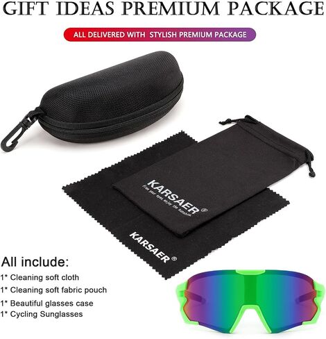 Karsaer Vision Cycling Sunglasses for Youth Adults Teens Kids Age 8-14 Women Men Sports Baseball Sunglasses Fishing Running in Saudi Arabia