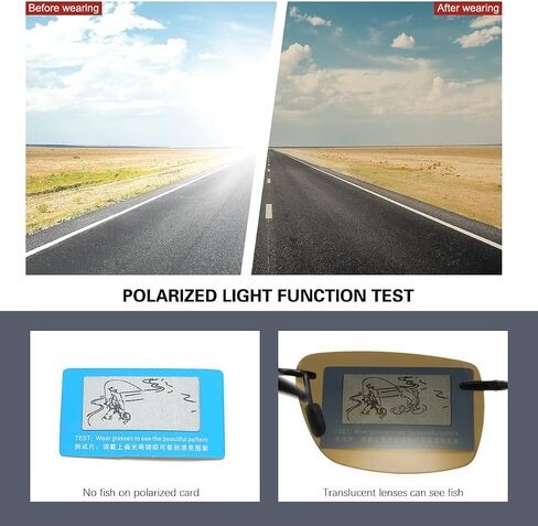 Rimless Polarized Sports Sunglasses for Men Women Driving Running Fishing Golf 100% UV Blocking Glasses Mirror Shades in Saudi Arabia