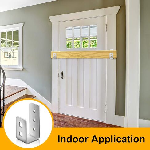 2x4 Door Barricade Brackets (2 pcs) | Drop Open Bar Holder Steel U Bracket for 2 by 4 Lumber as Security Door Reinforcement, Door Jammer, Tool Hanger for Your Home, Barn, Shed, Garage, Gate in Saudi Arabia