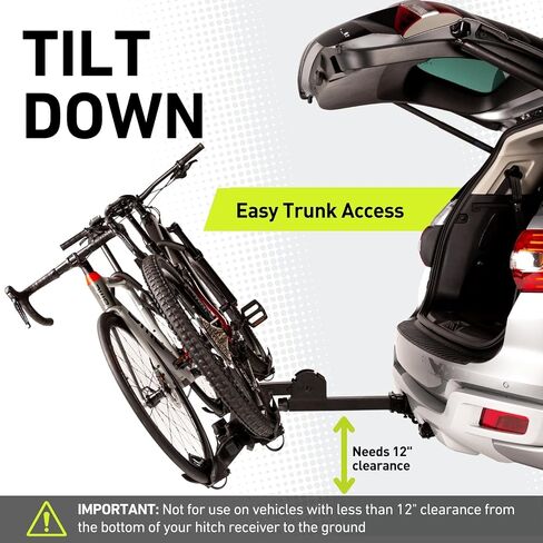 Vibrelli Hitch Bike Rack - 2 Ebike Rack - Fits Fat Tire, Mountain Bike, Electric Bikes, Road - 65lbs per Bike - Patented Anti-Wobble - Cars & SUV - Tilting Folding Platform Car Racks, 2-Inch Receiver in Saudi Arabia