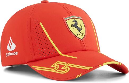 PUMA Scuderia Ferrari 2024 Carlos Sainz Cap Burnt Red - Size: One Size Fits Most in Saudi Arabia