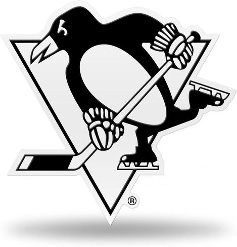 Rico NHL Unisex Team Spirit Magnet Auto Emblemnhl Team Spirit Magnet Auto Emblem, Black, White, 6.25 x 4.5 x 0.2 in Saudi Arabia