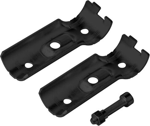 eoere 10 Sets Black 1-1/4" x 1-1/4" O.D. T Pipe Clamp Connector Chain Link Fence Clamp, Carbon Steel Tee Chain Link Fence End Rails Clamps for 1-1/4" OD Pipe, Thickness 2.6 mm in Saudi Arabia