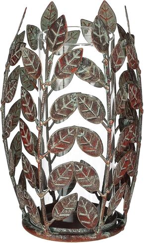 حوامل شموع الإعصار، حوامل شموع عمود لشموع الناخبين، حامل شموع مع غطاء زجاجي لديكور المنزل في المنتصف للطاولة، ارتفاع 22.86 سم in Kuwait