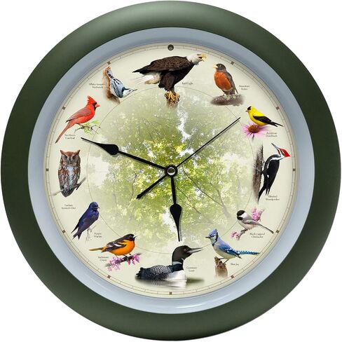 Mark Feldstein Limited Edition 20th Anniversary Singing Bird Wall Clock, 13 Inch in Saudi Arabia