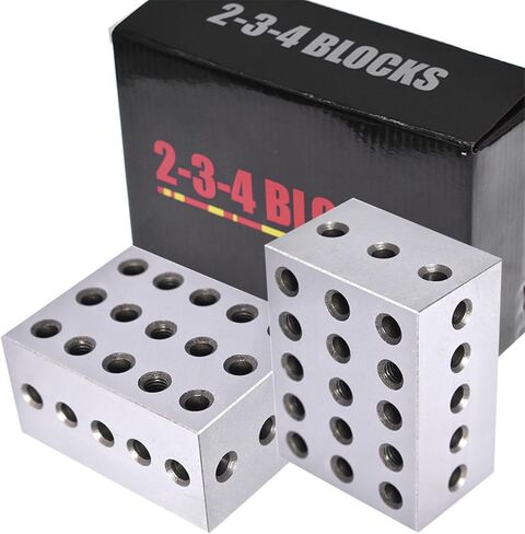 كتل ALL-CARB مقاس 2-3-4 بوصة زوج متطابق 23 فتحة (2 × 3 × 4) دقة 234 بوصة يقوم الميكانيكي الأرضي بإعداد الكتل .0003 HRC 55-62 in Kuwait